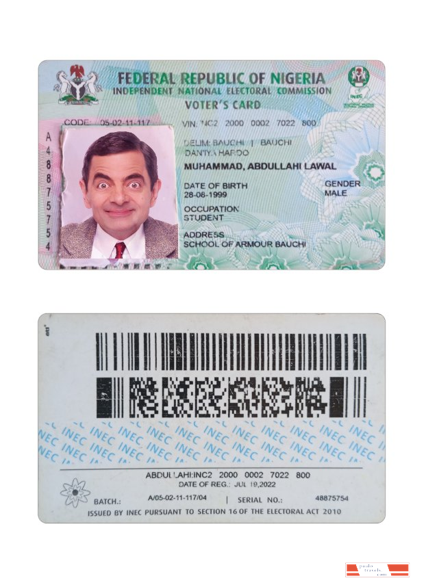 Nigeria Voter's ID card